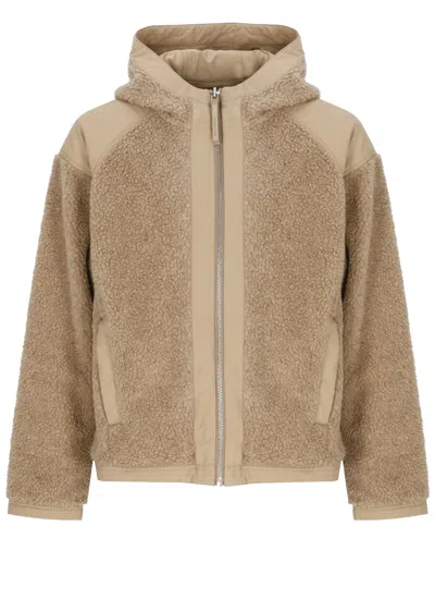 Canada Goose Reversible Hooded Boucle Padded Jacket In Brown