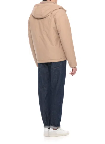 Canada Goose Reversible Hooded Boucle Padded Jacket In Brown