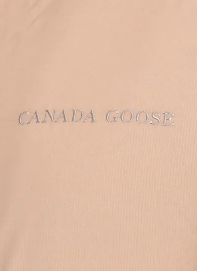 Canada Goose Reversible Hooded Boucle Padded Jacket In Brown