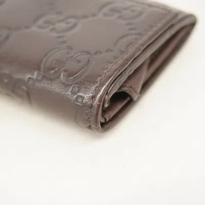 Pre-owned Gucci Light Brown Leather Coin Purse/coin Case ()