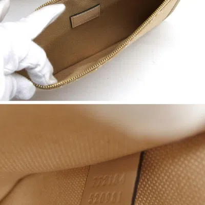 Pre-owned Gucci Ophidia Beige Canvas Handbag Tote Bag () In Sand