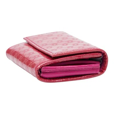 Pre-owned Gucci Pink Red Color Patent Leather Coin Purse/coin Case () In Multi
