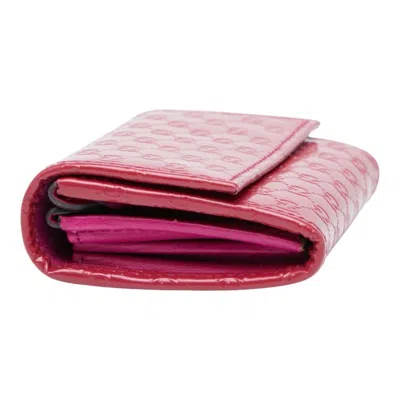 Pre-owned Gucci Pink Red Color Patent Leather Coin Purse/coin Case () In Multi