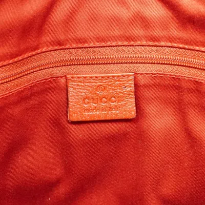 Pre-owned Gucci Red Color Canvas Tote Bag ()