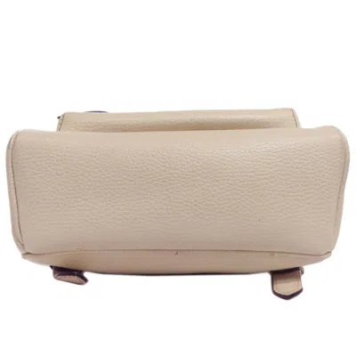 Pre-owned Gucci Soho White Leather Backpack ()