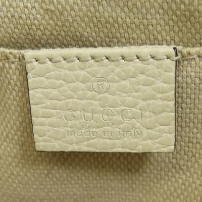 Pre-owned Gucci Soho White Leather Backpack ()