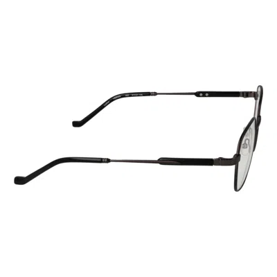 Hackett Gray Men Optical Frames In Black
