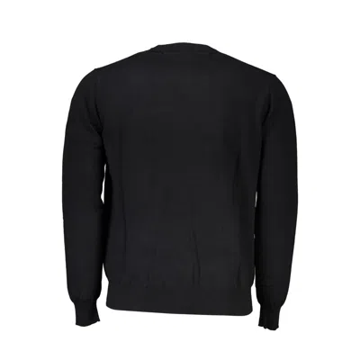 Harmont & Blaine Elegant Crew Neck Embroidered Sweater In Black
