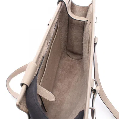Pre-owned Hermes Beige Fjord Leather Leather Tote Bag () In Sand
