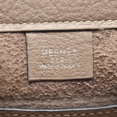 Pre-owned Hermes Beige Fjord Leather Leather Tote Bag () In Sand
