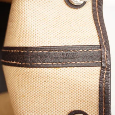 Pre-owned Hermes Beige Toile H Tote Bag () In Sand