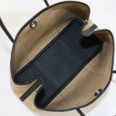 Pre-owned Hermes Beige Toile Officier Tote Bag () In Sand