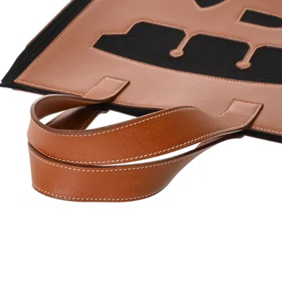 Pre-owned Hermes Black Barenia Leather Tote Bag ()