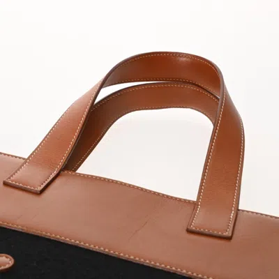 Pre-owned Hermes Black Barenia Leather Tote Bag ()