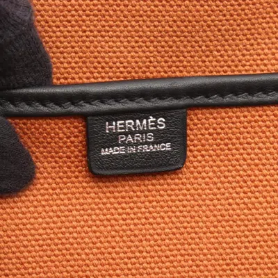 Pre-owned Hermes Black Brown Leather Tote Bag () In Multi