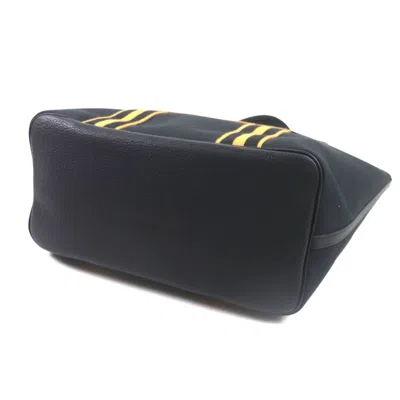 Pre-owned Hermes Black Camel Taurillon Clemence Leather Tote Bag ()