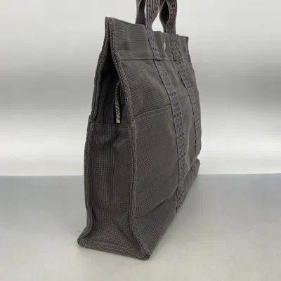 Pre-owned Hermes Black Canvas Tote Bag ()