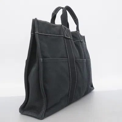 Pre-owned Hermes Black Canvas Tote Bag ()