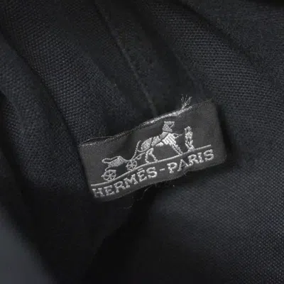 Pre-owned Hermes Black Canvas Tote Bag ()