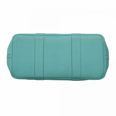 Pre-owned Hermes Blue Atoll Country Leather Tote Bag ()