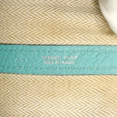 Pre-owned Hermes Blue Atoll Country Leather Tote Bag ()