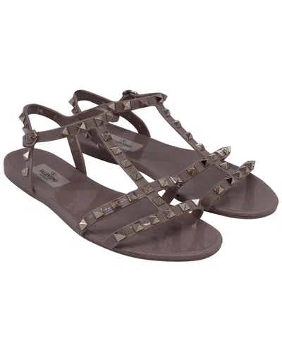 Valentino Women's Rubber Rockstud Sandal (authentic Pre-loved)