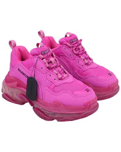 Balenciaga Women's Polyester Triple S Clear Sole Sneaker (authentic Pre-loved) In Multi
