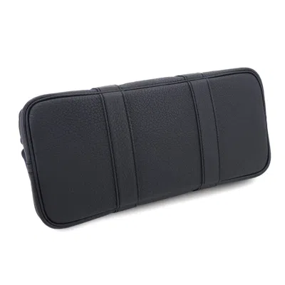 Pre-owned Hermes Blue Marine Navy Leather Tote Bag ()