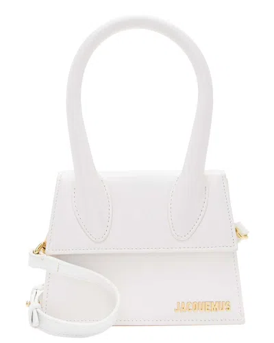 Jacquemus Smooth Leather Le Chiquito Moyen Small Bag (authentic Pre-loved) In White