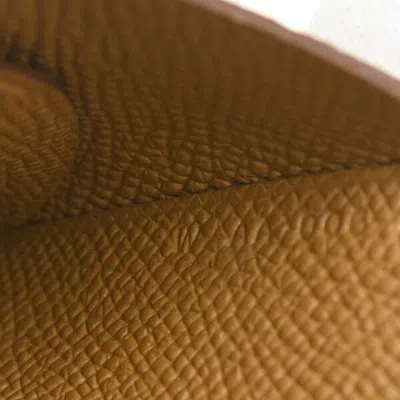 Pre-owned Hermes Brown Epsom Leather Coin Purse/coin Case ()