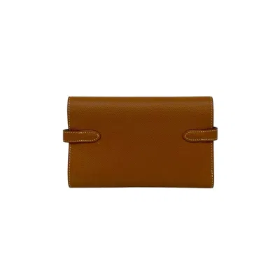 Pre-owned Hermes Brown Epsom Leather Wallet (tri-fold) ()