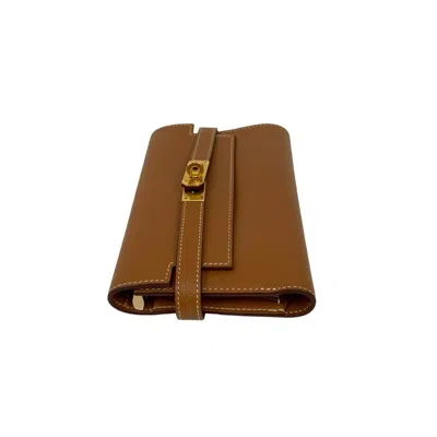 Pre-owned Hermes Brown Epsom Leather Wallet (tri-fold) ()