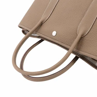 Pre-owned Hermes Etoupe Gray Negonda Leather Tote Bag ()