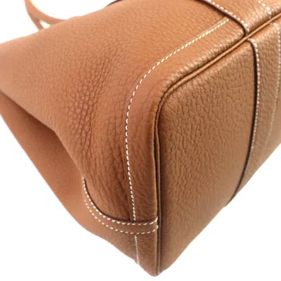 Pre-owned Hermes Garden Gold Negonda Leather Tote Bag ()