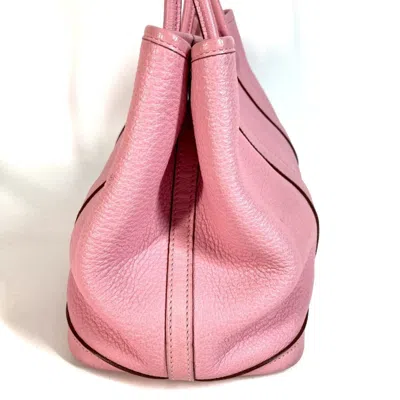 Pre-owned Hermes Garden Pink Rose Confetti Negonda Leather Handbag Tote Bag ()