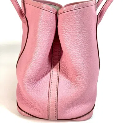 Pre-owned Hermes Garden Pink Rose Confetti Negonda Leather Handbag Tote Bag ()