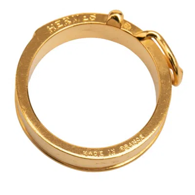 Pre-owned Hermes Gold Band Ring ()