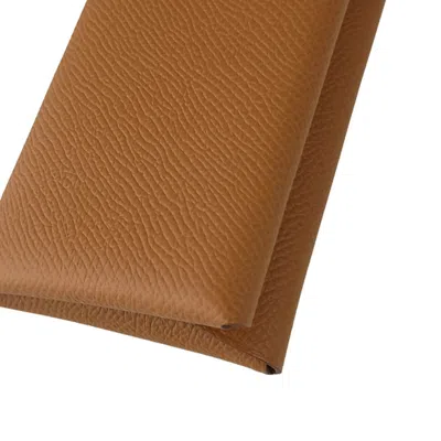 Pre-owned Hermes Gold Brown Epsom Leather Coin Purse/coin Case ()