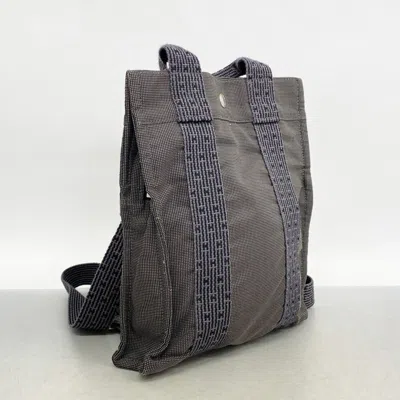 Pre-owned Hermes Gray Canvas Backpack ()