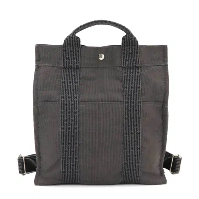 Pre-owned Hermes Gray Canvas Backpack ()