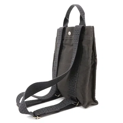 Pre-owned Hermes Gray Canvas Backpack ()