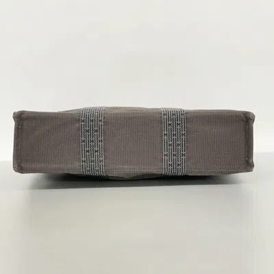 Pre-owned Hermes Gray Canvas Tote Bag ()