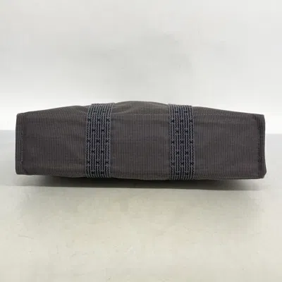Pre-owned Hermes Gray Canvas Tote Bag ()