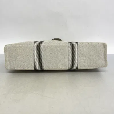 Pre-owned Hermes Gray Canvas Tote Bag ()