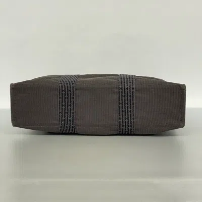 Pre-owned Hermes Gray Canvas Tote Bag ()