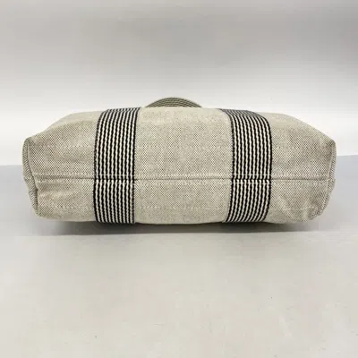 Pre-owned Hermes Gray Canvas Tote Bag ()