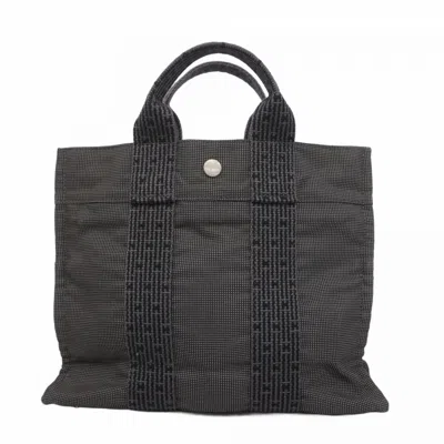 Pre-owned Hermes Gray Canvas Tote Bag ()