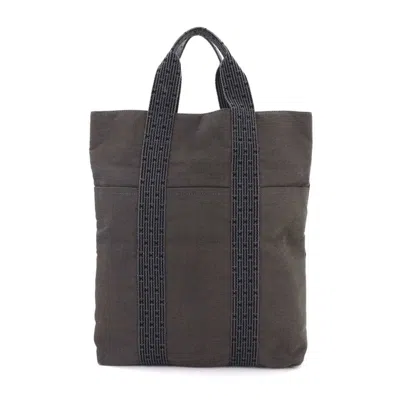Pre-owned Hermes Gray Canvas Tote Bag ()