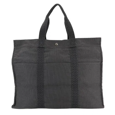 Pre-owned Hermes Gray Canvas Tote Bag ()