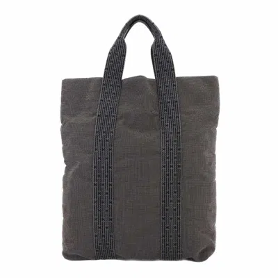 Pre-owned Hermes Gray Canvas Tote Bag ()